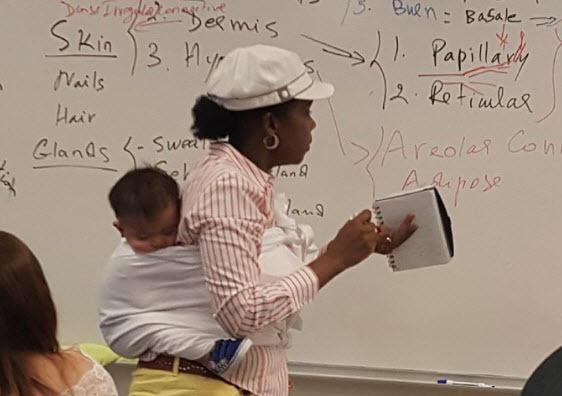 Teacher Holds The Baby For Three Hours