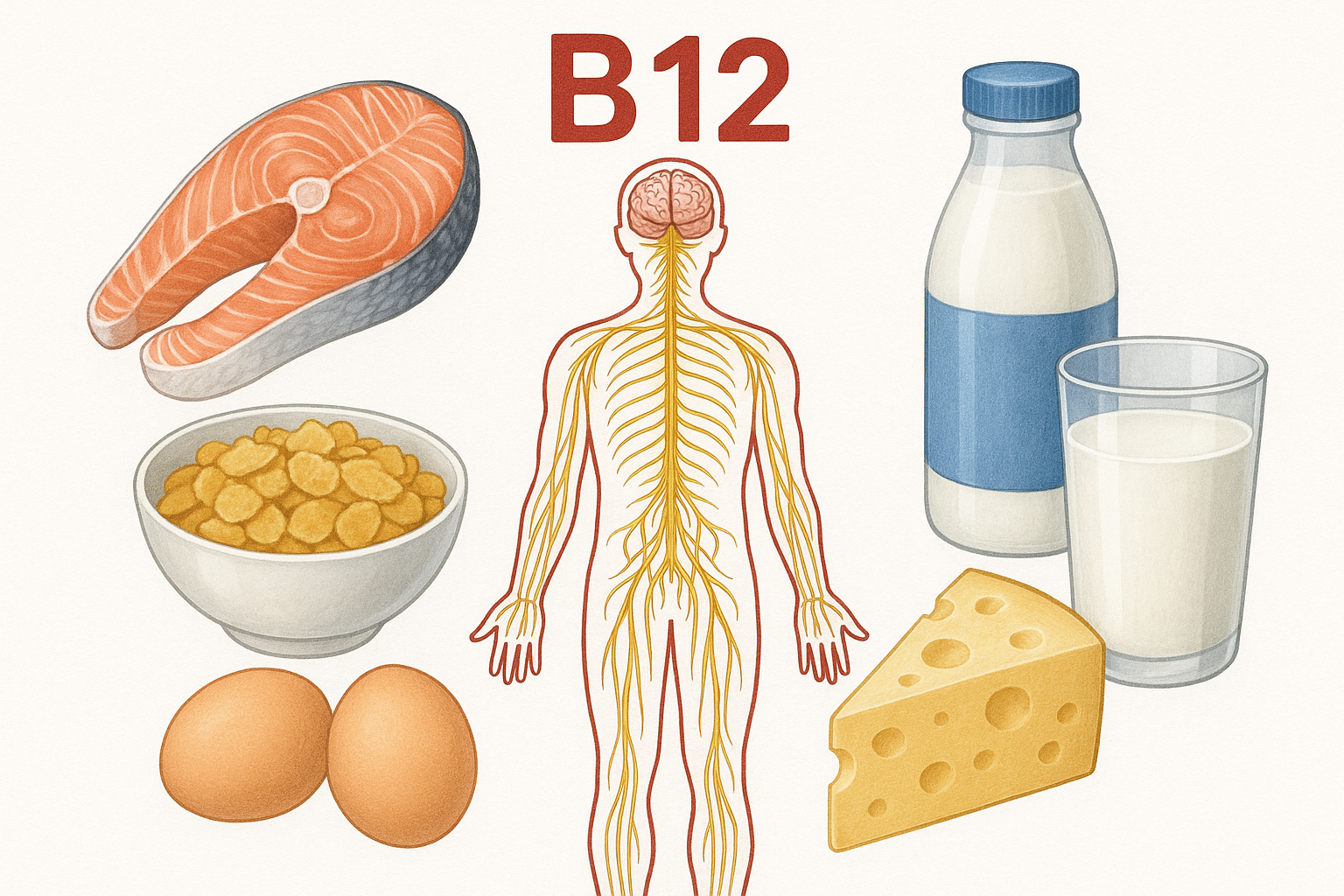 Signs of Vitamin B12 Deficiency and Natural Ways to Correct Them