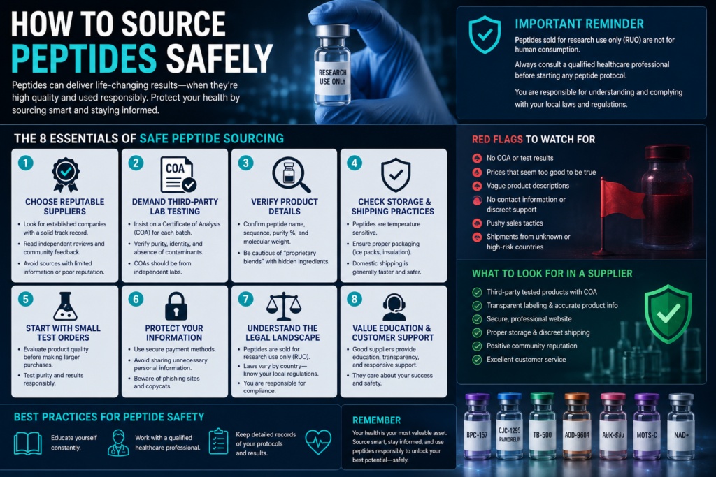 How To Source Peptides Safely