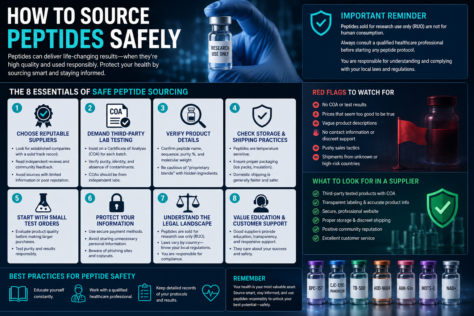 How To Source Peptides Safely